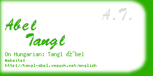 abel tangl business card